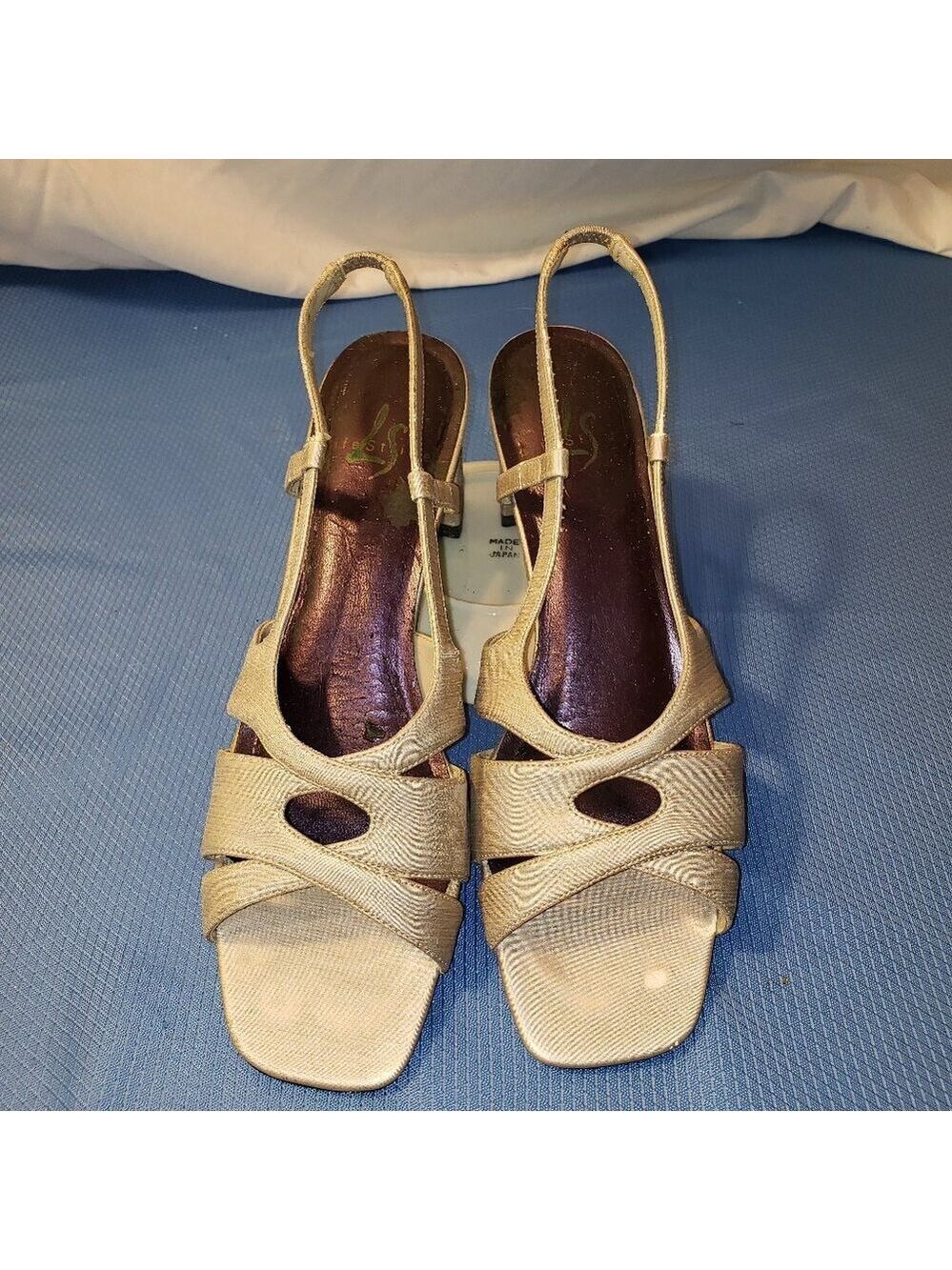 LifeStride Scandal Birkin Satin Evening Sandals, Women's Size 8N, Silver